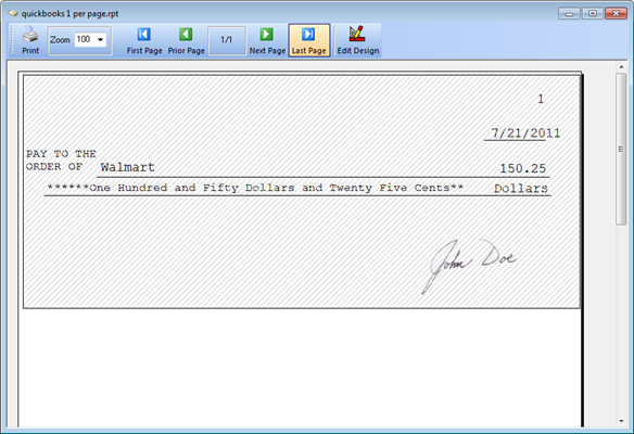 Print Checks Editor