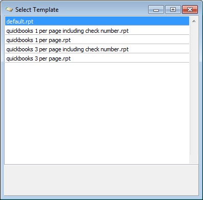 Select Template